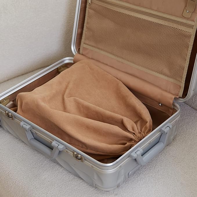 2 Piece Set Dust Cover Bags for Handbags,Purses,Shoes,and Boots | Protection Bag for Purse,Dust Resistant,Machine Washable & Reusable Storage Pouch,Travel Essentials for Women & Men