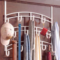 LYNK Professional® Home™ Over the Door Hooks - 14 Hook – Over the Door Coat Rack - Over the Door Hanger - Hanging Towels or Clothes - Bathroom, Bedroom, Laundry Room - Lifetime Ltd. Warranty, White