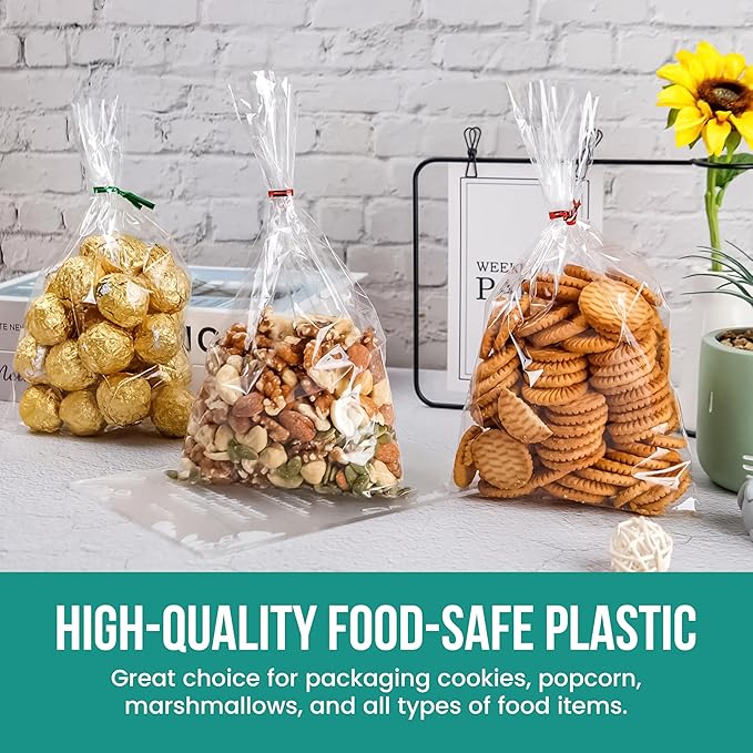 Levex - 4" x 5" (1000 Count) Open End Flat Top - 3-Mil Heavy Duty Clear Poly Bags for Packaging, Shipping, Storage & Food (Bags Do Not Have a Seal or Prints)