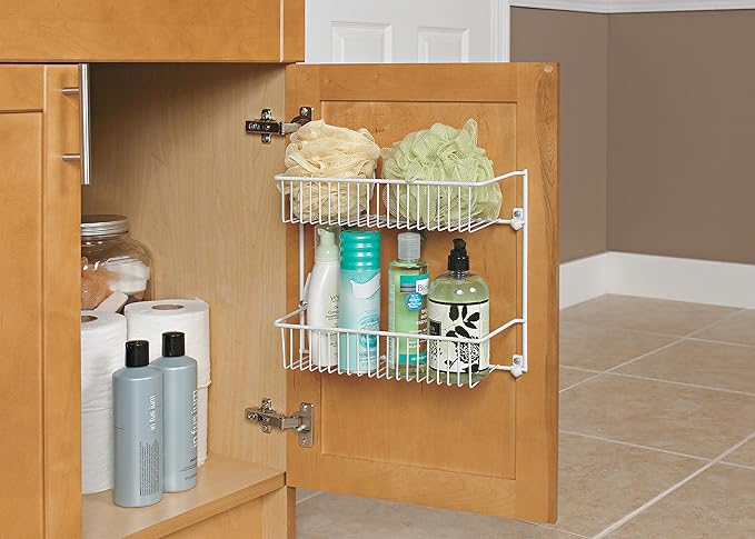 ClosetMaid 8002 2-Tier Wall Rack, 12-Inch Wide, White (Pack of 6)