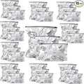 Reusable Aluminum Foil Sealable Storage Bags - Freezer Bags, Resealable Stand Up Pouches for Fresh Keeping, with Label, Zip Lock, Suitable for Vegetable, Fruit, Meat, and More,3 Size (30)