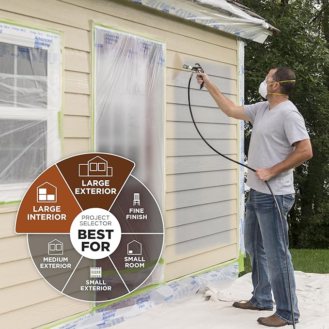 Wagner Spraytech 0580000 Control Pro 150 Paint Sprayer, High Efficiency Airless Sprayer with Low Overspray