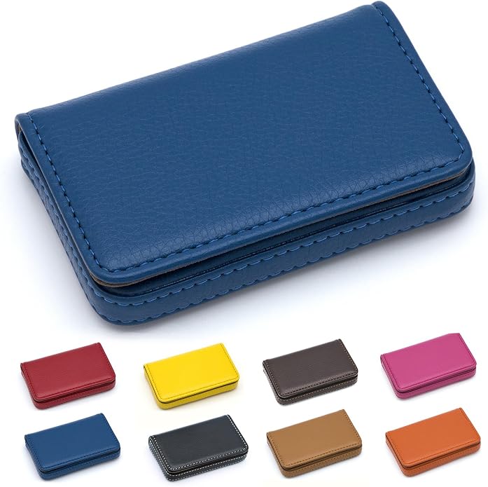Padike Business Name Card Holder Luxury PU Leather,Business Name Card Holder Wallet Credit card ID Case/Holder For Men & Women - Keep Your Business Cards Clean