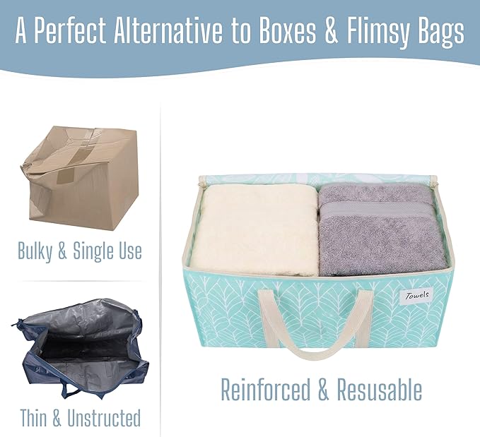 VENO 2 Pack Heavy Duty Moving Bags, Extra Large Storage Bags with Reinforced Handles & Strong Zippers, Foldable & Reusable Moving Box Alternative for Clothes & Dorm Storage