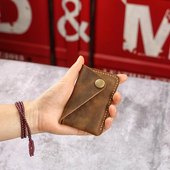 Leather credit card holder, credit card case,business card holder for men,mens slim wallet,Front Pocket Wallet