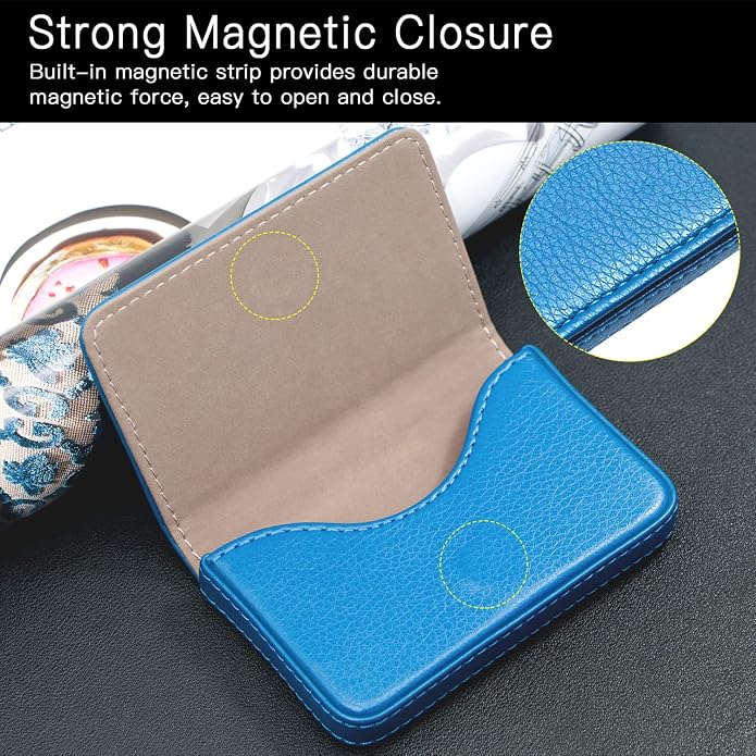 Padike Business Name Card Holder Luxury PU Leather,Business Name Card Holder Wallet Credit card ID Case/Holder For Men & Women - Keep Your Business Cards Clean