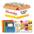 School Supplies for Kids (12 Kits Bulk), Back to School Supply Box, Supplies for Girls Or Boys, Supplies Bundle Kit (12)