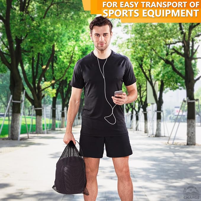 12 Pcs Mesh Laundry Bags Drawstring, 12.6x15.5 In, Reusable, Nylon (Black) | Mesh Bags Drawstring; Breathable; Washable, Quick-Drying; for Swimwear, Delicates, Sports Gear, Towels, Travel Use