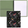 Steel Mill & Co Cute Large Spiral Notebook College Ruled, 11" x 9.5" with Durable Hardcover and 160 Lined Pages, Mushroom