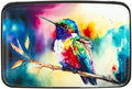 Credit Card Holder for Women Men RFID Blocking Wallet Small Business Metal Slim Mini Aluminum Hard Case (Watercolor Painting Hummingbird)