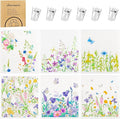 Needbrock 6 Pack Spring Floral Swedish Dishcloths for Kitchen, Absorbent Dish Cloths Swedish Rags Dish Towels with Adhesive Clips, Reusable Paper Towels No Odor for Cleaning Sink Kitchen