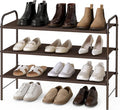 Simple Houseware 3-Tier Shoe Rack Storage Organizer, Bronze – Space-Saving Shoe Shelf, Holds 9–16 Pairs, Sturdy Metal Frame, Easy Assembly – Closet, Entryway, Bedroom Shoe Storage Solution