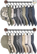 Mkono Hat Organizer, Metal Hat Rack for Wall Storage with 20 Hooks Set of 2 | Hanger for 20 Caps, Adjustable Hooks Design, Holder Baseball Caps Scarves Coats Belts, Closet Door Bedroom Entryroom Laundry