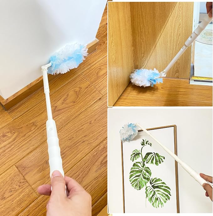 KEUYE Replacement Handles Compatible with Swiffer Duster | Duster Refill Extended Handle, Adjustable Length Handles Only