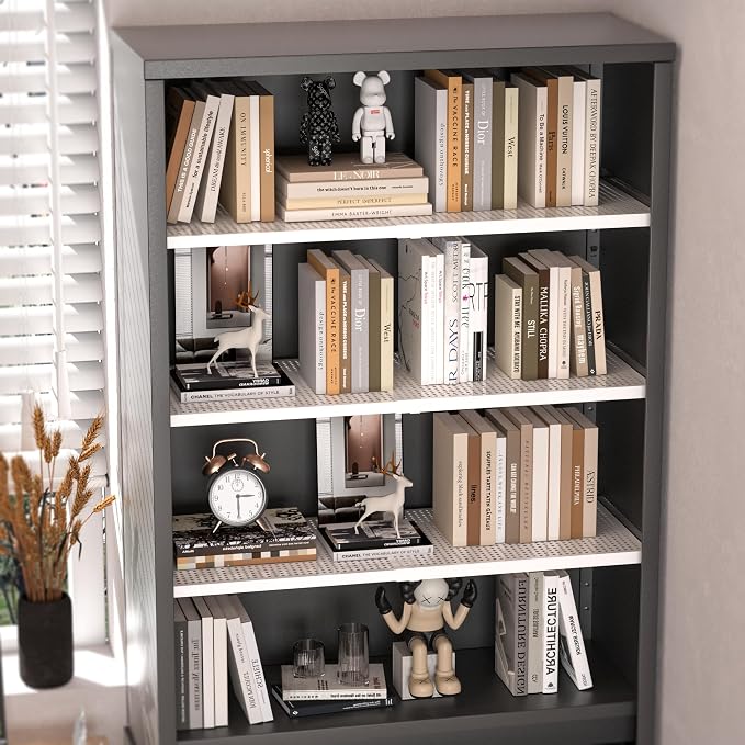 Expandable Closet Organizer Shelves, Adjustable Metal Storage Shelves Divider for Wardrobe Cupboard Kitchen (2 Pack, W:7.87" x L: 17" to 31")