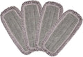 CLEANHOME Microfiber Mop Pads 4 Pieces for Floor Cleaning,Fit CLEANHOME Dust Mop: B09PBPGSJ3, Twisted Microfiber Replacement Pads