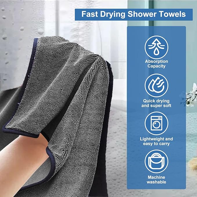 Car Drying Microfiber Towels, Super Absorbent Cleaning Cloths, (3pack, 15.74 * 23.62″)