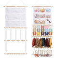 kangaroo Headband Holder Hair Bows Organizer for Baby Girls Nursery Decor | Multi-pocket&Large Capacity | Wall Hanging-15"L x 30"H | Easy to Grab | Nursery Essentials | Baby's bows&headbands Organizer