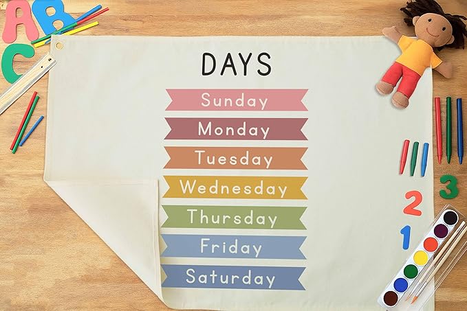 Classroom Wall Banner Decor-Teacher Gift-Inspirational Back to School Wall Art Flag Decor-Days-Hanging Canvas Banner for Classroom Reading Corner Homeschool Teacher Office Reading Corner