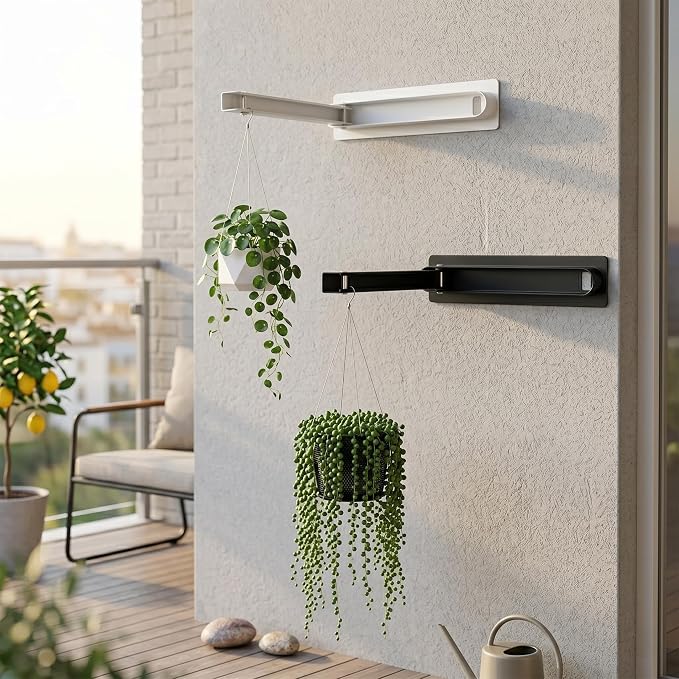 Magnetic Hanger Organizer – Magnetic Storage Rack for Laundry Room, Closet & Fridge, Expandable Hanger Holder for Washing, Drying & Clothes Organization, Space-Saving, Durable Metal, Black