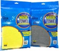 The Cleaning Magic Towel – Large Gray Microfiber Mopping Cloth – for All Floor Types – Reusable, Washable & Quick Dry – 2 Pack