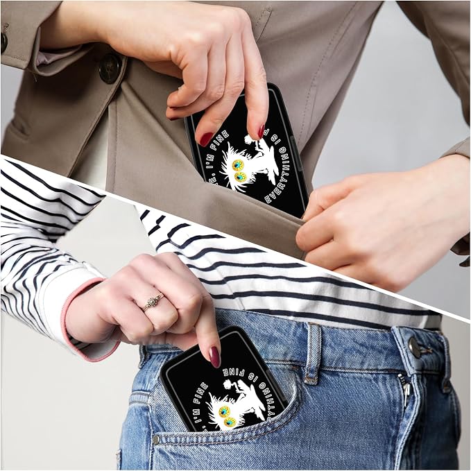 Card Holder Credit Cards Holder for Women RFID wallet women Business Card Holder Wallet Mini Aluminum Card Wallet RFID Blocking Slim Metal Hard Card for Women, White Cat
