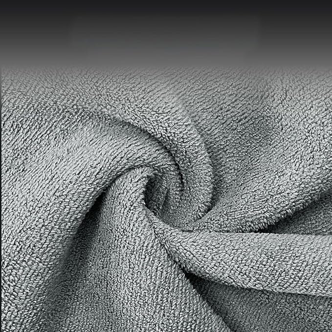 Car Interior Suede Cleaning Towel for Sonata SEL 2024, Ultra Soft High Absorbent Lint Free Scratchless Auto Detail Cloth Grey,M30cm×60cm