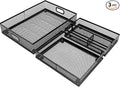 Office Drawer Organizer 3 Pack, Office Supplies Desk, Black Mesh Drawer Organizer Hold Pens & A4 Sized File, 12 x 9 Inches Visit the Store