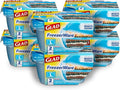 Glad GladWare FreezerWare Food Storage Containers with Lids, Large Rectangle No BPA Plastic for Freezing Soups Meals and Batch Cooking, Crack Resistant, Microwave Dishwasher Safe, 64 Oz, 2 Ct - 6 Pk