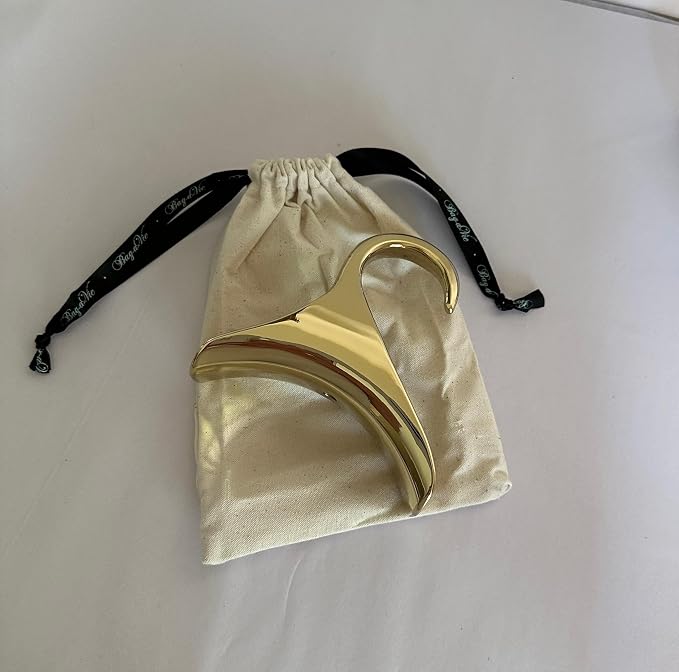Bag-a-Vie Purse Hanger for Closet - Handbag Organizer Hooks for Hanging Bags & Purses, Protecting Bag Shape & Organizing Space (1 Hanger, Gold Metal)