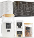 Neatsure 284 Pantry Labels with 112 Expiration Date Labels for Food Containers, Preprinted Stickers Booklet for Storage Bins, Minimalist Kitchen Labels for Organizing