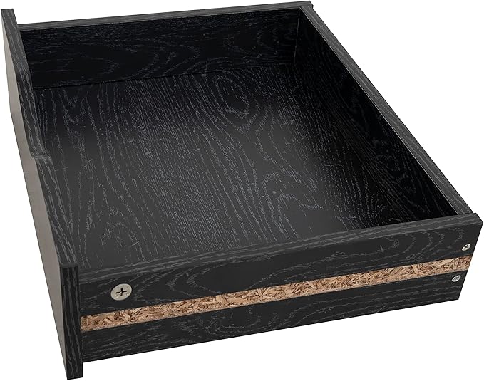 Naomi Home 5 Drawer Office Storage File Cabinet Under Desk Cabinets for Organization Filing with Wheels, Printer Stand Storage, 180 lbs Capacity, Distressed Black