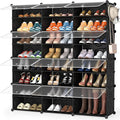 HOMIDEC Shoe Rack Organizer, 8 Tier Shoe Storage Cabinet 48 Pair Plastic Shoe Organizer Shelves for Closet Hallway Bedroom Entryway