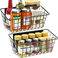 Magnetic Shelf for Fridge, 2 Pack Seasoning Organizer with Strong Magnets for Kitchen Storage Organization, Moveable Magnetic Spice Rack for Refrigerator, Whiteboard, Kitchen Counter, Cabinet