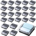Mimorou 24 Pcs Pop Up Note Dispenser with Black Base Clear Top Acrylic Sticky Notes Holder Fit for 3 x 3 Inches Notes Sticky Note Dispenser for Desk School Office Home Store Memo Gift