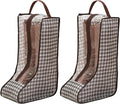 2 Pack Boot Storage Bag, Portable Dust Proof Boot Bags for Cowboy Boots, Shoe Cover Protector Bag for Boots Storage and Organizer Packing, Tall Boot Storage Carry Bag for Travel and Daily Use