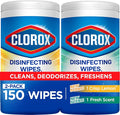 Clorox Disinfecting Cleaning Wipes Variety Pack, 75 Count Each, Pack of 2 (Package May Vary)