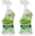 OdoBan Ready-to-Use Disinfectant and Odor Eliminator, Set of 2 Spray Bottles, 32 Ounces Each, Original Eucalyptus Scent