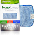 Nano Towels Stainless Steel Cleaner | The Amazing Chemical Free Stainless Steel Cleaning Reusable Wipe Cloth | Kid & Pet Safe | Blue 7x16 (1 pc)