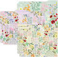 bloom daily planners Decorative File Folders - Set of Six Letter Size (8.5” x 11”) Organizers, 1/3 Cut Tabs - Assorted Floral Designs - Garden Party