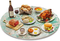 ZL ZELing 31.5" Lazy Susan Turntable – 360° Sinteredstone Silent Anti-Slip Turntable, Table Top Centerpiece for Kitchen, Pantry, Spice Rack, Refrigerator & Dining Table, Green
