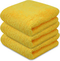Towelogy® Super Absorbent Microfibre Cloth | Absorbs Over 10x its Weight in Water | Sponge-Like Absorbency | Multipurpose Scratch-Free Cleaning Cloth for Household Use (Yellow)