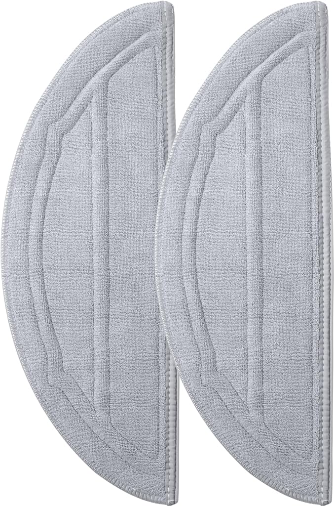 roborock Replacement Mop Cloths for Q10 S5/ Q10 S5+/ S8 Pro/ Q10V/ Q10 VF/ S8 Pro+/ Q10V+/ Q10V+/ Q10 VF+/ Q10 VF5+ MX, Compatible with Single Vibrating Zone Mop Mount, 2-Pack