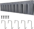 RVZONE RV Shoe Pockets 10 Pockets Heavy Hanging Bedside Storage Organizer with Sturdy Hooks Storage Pockets Hangs on bed for Shoes Toys and Tool Accessories