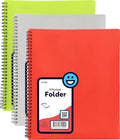 Poly 8 Pocket Organizer File Folder Letter Legal Document Organizer Perfect for Office, College, School and More (Pack of 3) - by Emraw