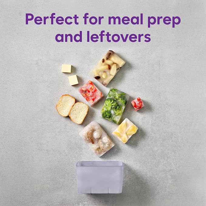 Freezer Containers for Food Storage - Soup with Lids Safe - Twist Release - Flexible Frozen Design - BPA Free (18)