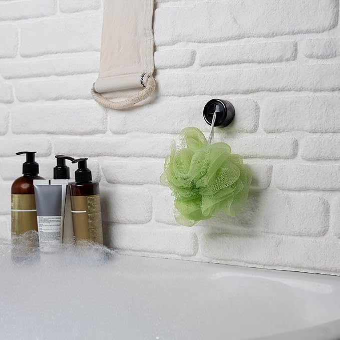 HEFA Self Adhesive Dish Towel Holder Hooks, No Drill Organizer for Cabinet Door, Sink Area or Bathroom, Space Saving Design, 4 Pack