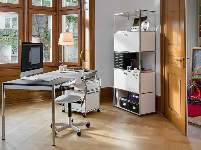 Modern Storage Cabinet Sideboard Versatile Free-Standing Organizer Cabinets for Home Office, Living Room, Bedroom, Kitchen, Garage