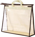 Clear Handbag Storage Bags Purse Organizer for Closet, Zipper Hanging Storage Bag for Handbags, L