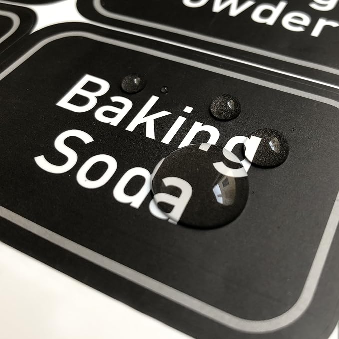 AllSpice 208 Preprinted Water Resistant Bulk Pantry Labels Set